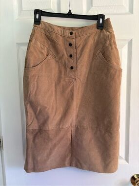 Vintage Rare Laurice Genuine Leather Skirt